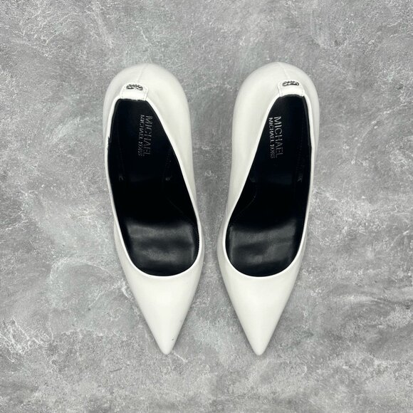 Michael Michael Kors White Amara Pump Stiletto Heels - Picture 7 of 14